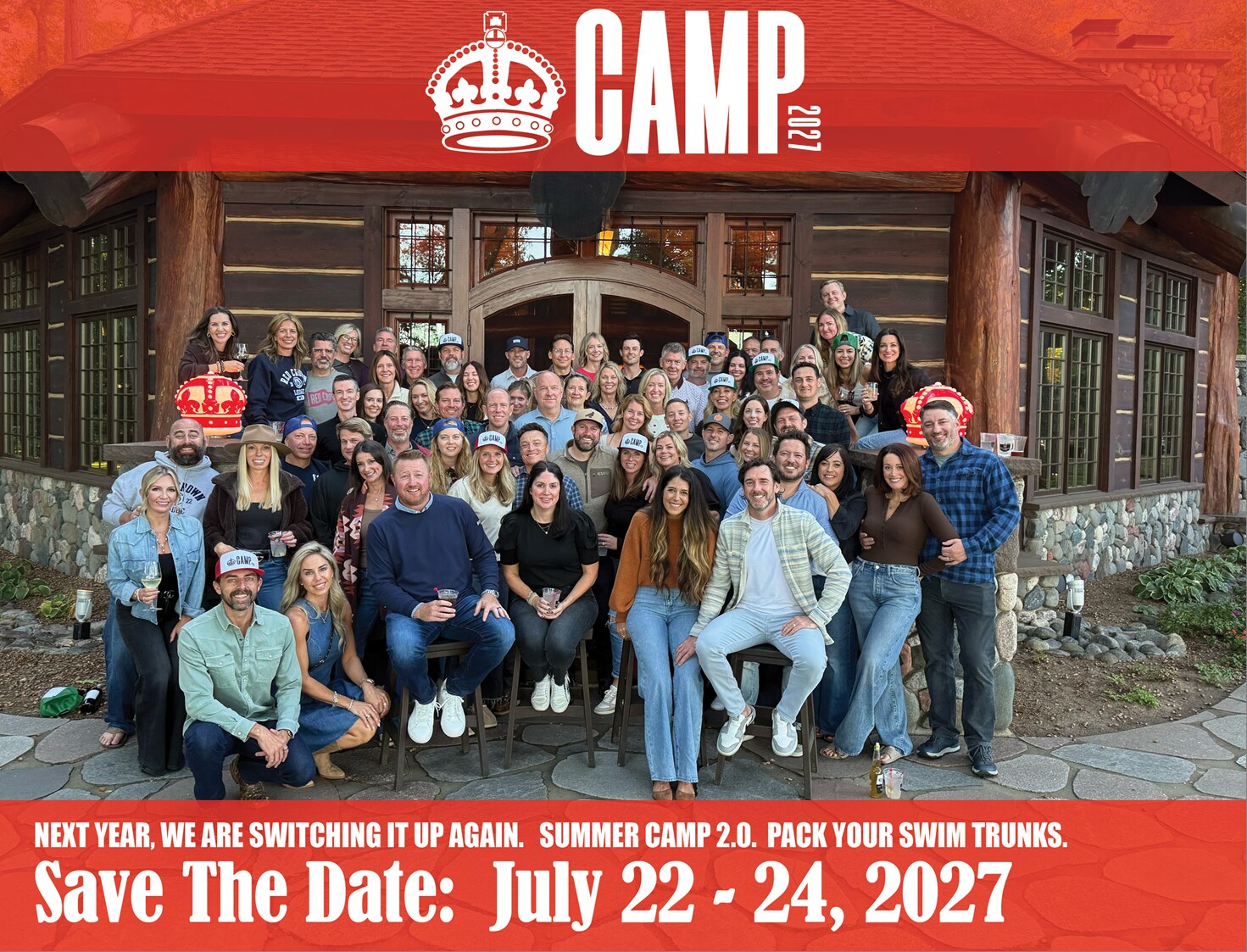 Camp 2027 Save the Date: July 22 to 24, 2027