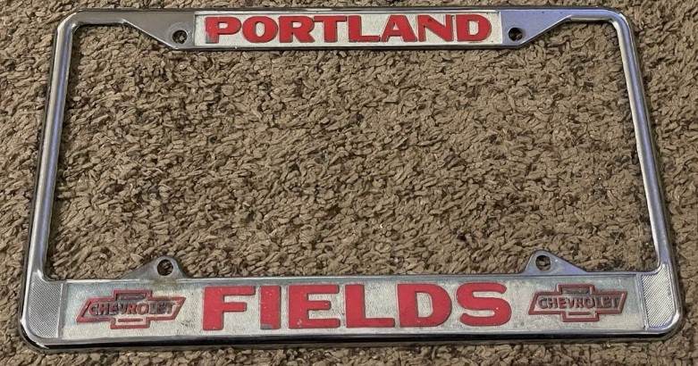 Dealership license plate frame